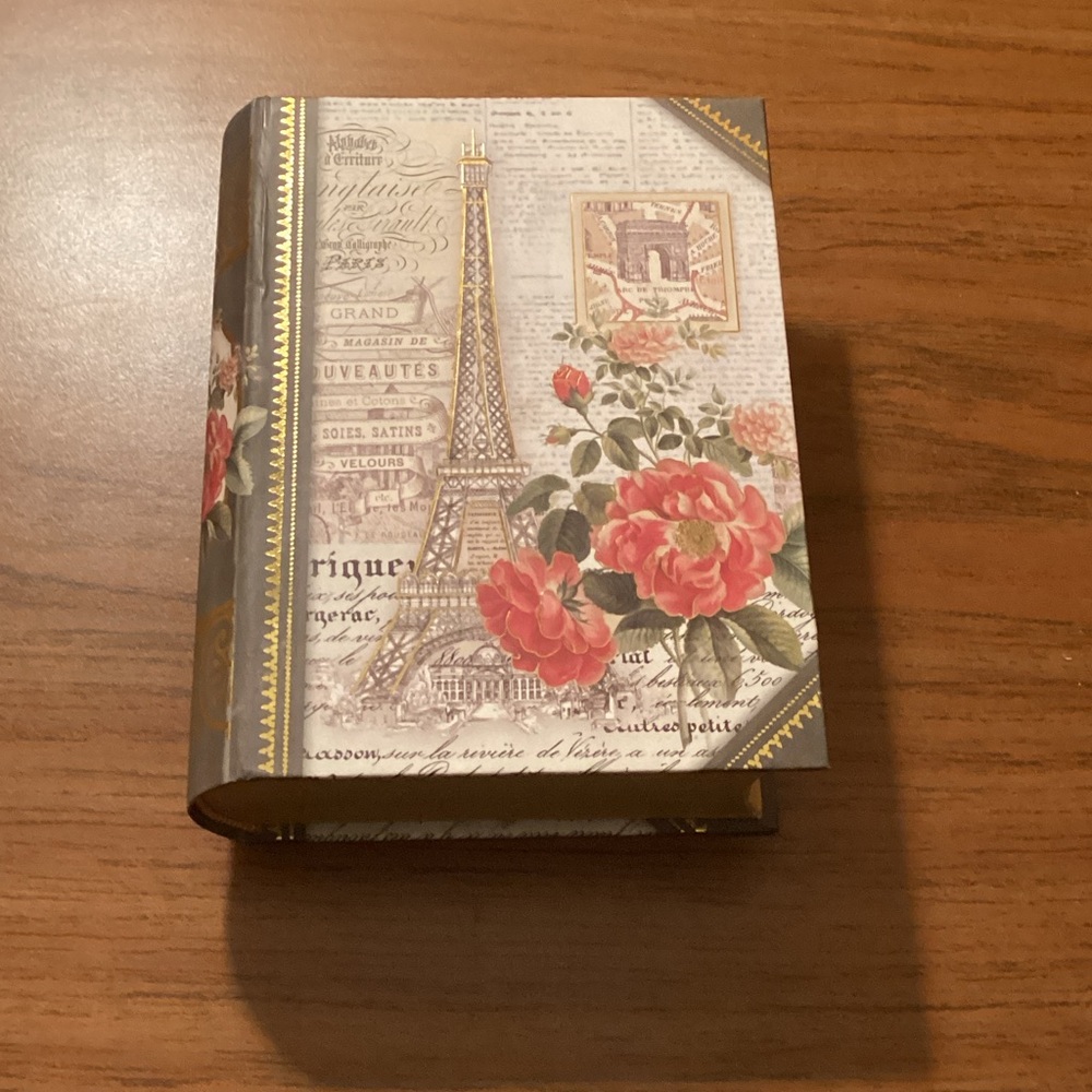 Small Parisian Floral Coffee Table Book Box
